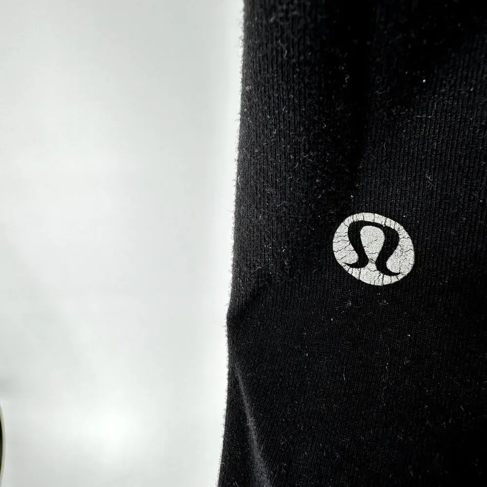 Lululemon Wunder Under Pant Full-On Luon Black Quilt Spring 14-20 Reversible 8
